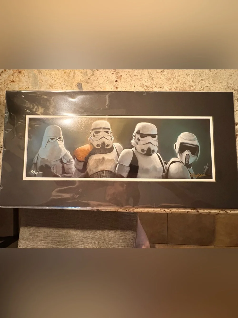 Star Wars Troopers print signed by Rob Kaz
